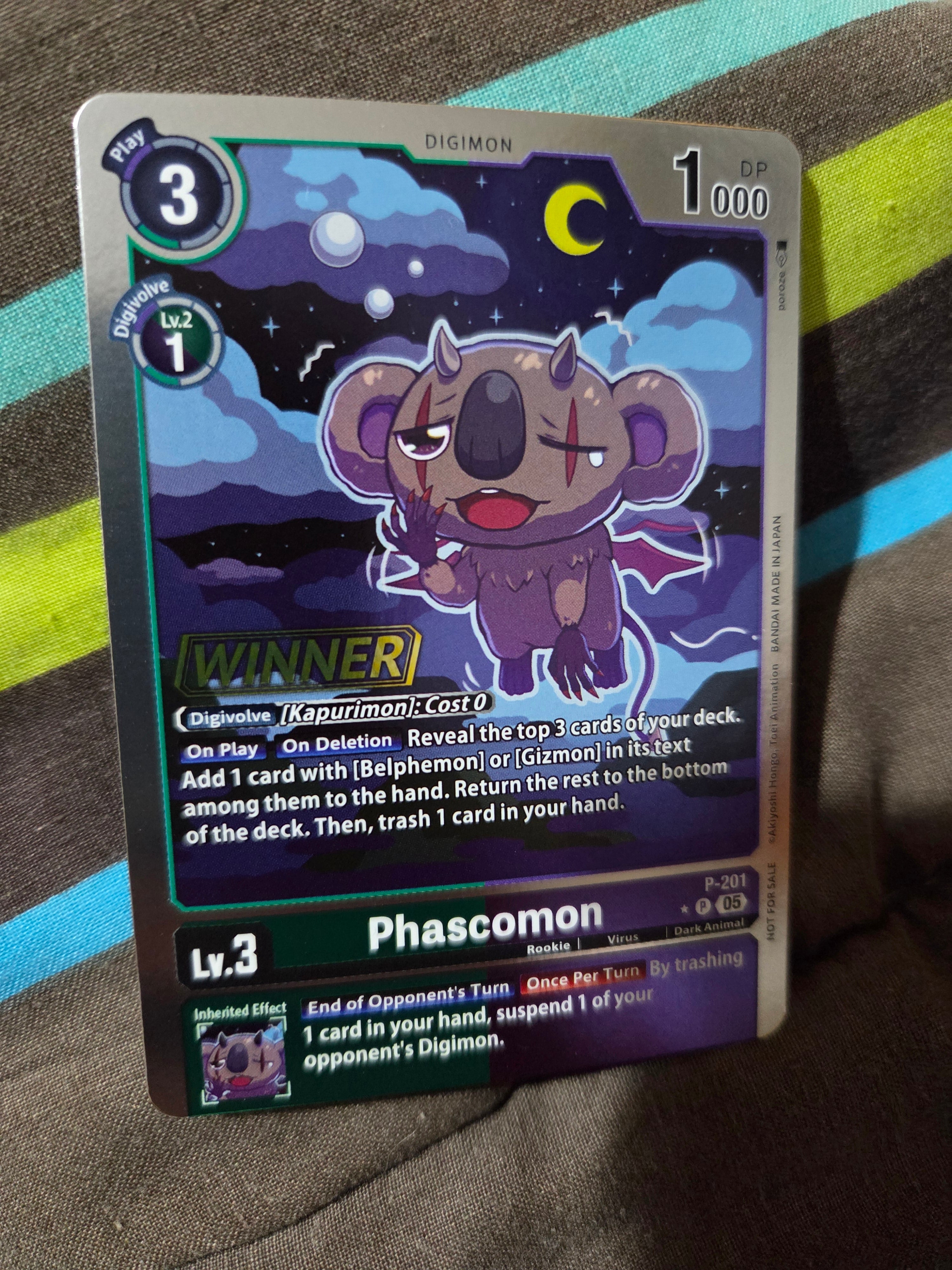 Phascomon (Store Tournament 2025 Vol.4 Winner Pack) - Digimon Promotion Cards (D-PR)
