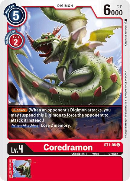 Coredramon - Starter Deck 01: Gaia Red (ST-1)
