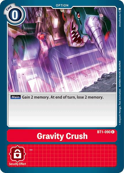 Gravity Crush - Release Special Booster 1.0 (BT01-03A)