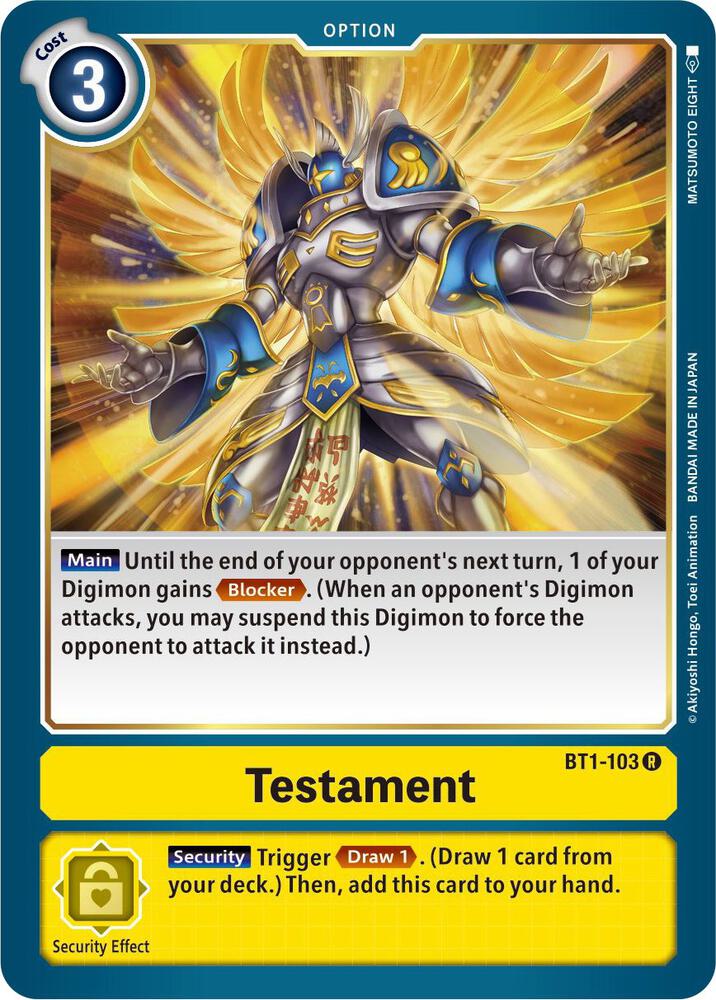 Testament - Release Special Booster 1.5 (BT01-03B)
