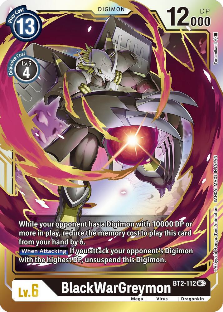 BlackWarGreymon - Release Special Booster 1.5 (BT01-03B)