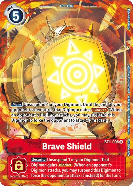 Brave Shield - BT1-095 (Dash Pack Ver. 1.5) - Release Special Booster 1.5 (BT01-03B)