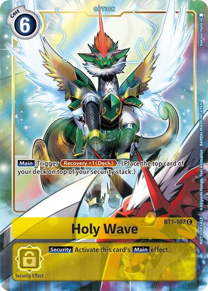 Holy Wave - BT1-107 (Dash Pack Ver. 1.5) - Release Special Booster 1.0 (BT01-03A)