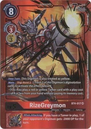 RizeGreymon (Alternate Art) - Great Legend (BT-04)