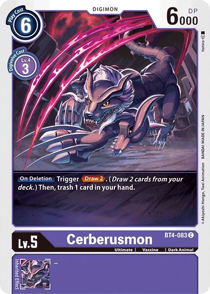 Cerberusmon - Great Legend (BT-04)