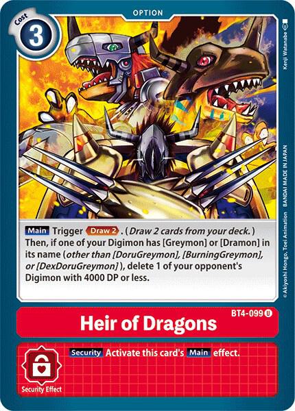 Heir of Dragons - Great Legend (BT-04)