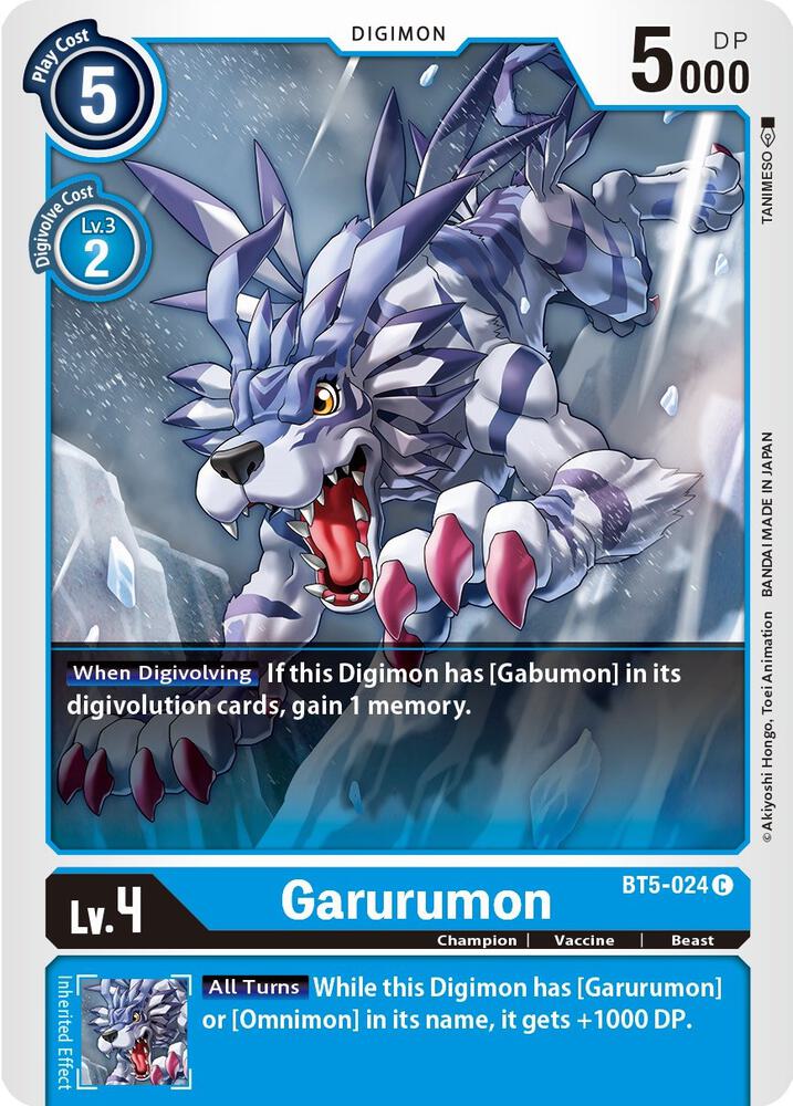 Garurumon - Battle of Omni (BT-05)