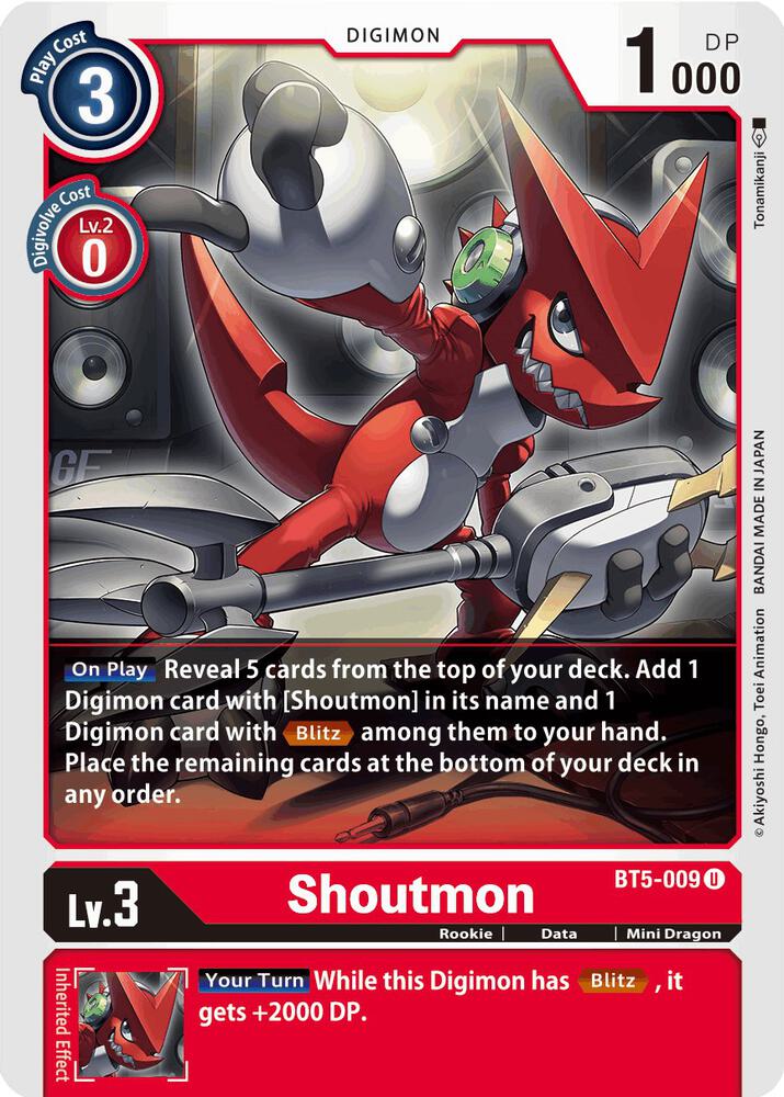 Shoutmon - Battle of Omni (BT-05)