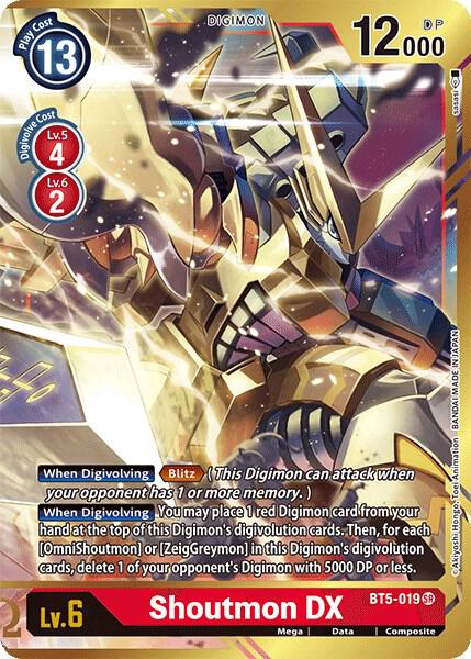 Shoutmon DX (Alternate Art) - Battle of Omni (BT-05)