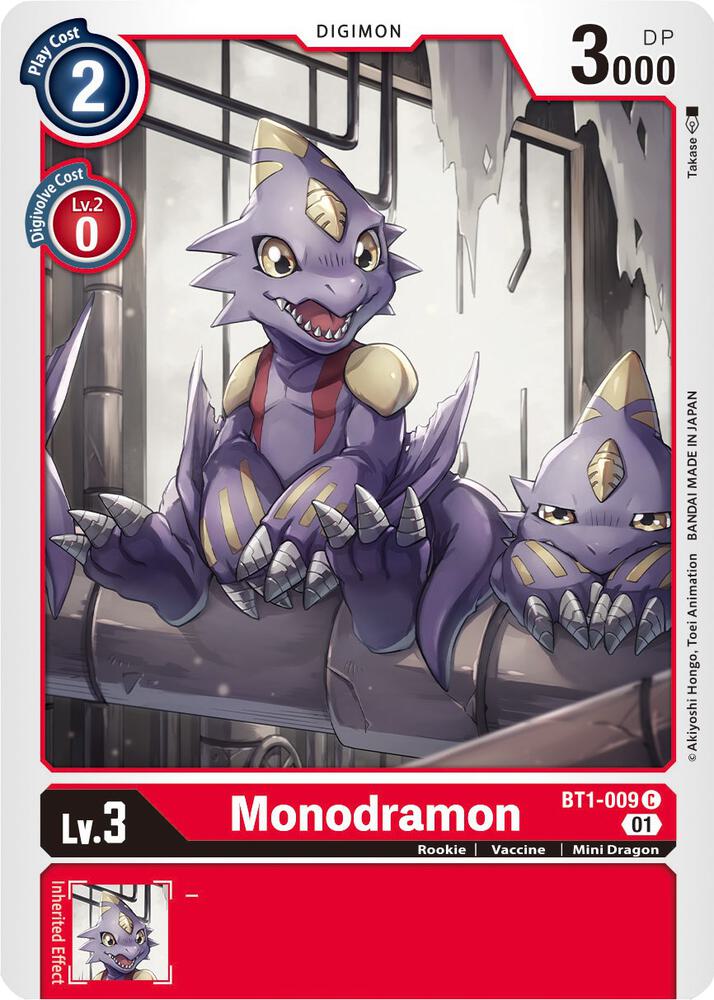 Monodramon - BT1-009 (Alternate Art) - Starter Deck 07: Gallantmon (ST-7)