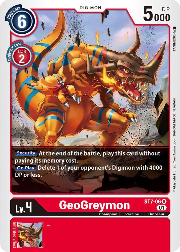 GeoGreymon - Starter Deck 07: Gallantmon (ST-7)