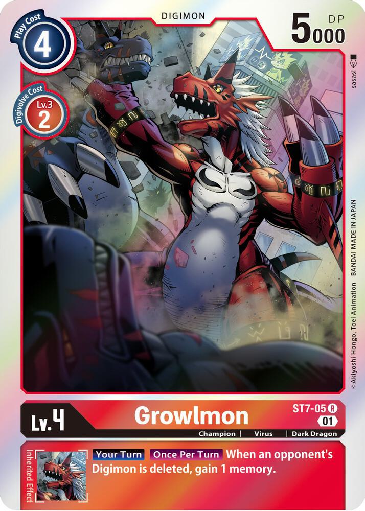 Growlmon - Starter Deck 07: Gallantmon (ST-7)