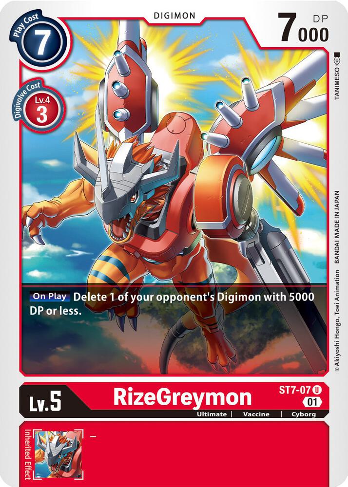 RizeGreymon - Starter Deck 07: Gallantmon (ST-7)