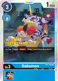 Gabumon - BT1-029 (Store Participant) - Release Special Booster 1.0 (BT01-03A)