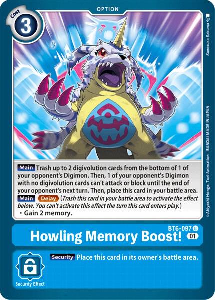 Howling Memory Boost! - Double Diamond (BT-06)