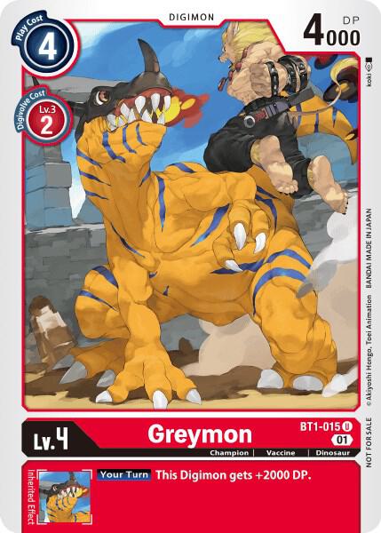 Greymon - BT1-015 (Tamer Party Vol. 3 Promo) - Release Special Booster 1.0 (BT01-03A)