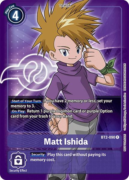 Matt Ishida - BT2-090 (Official Tournament Pack Vol.3) - Release Special Booster 1.0 (BT01-03A)