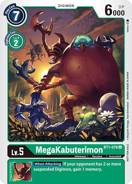 MegaKabuterimon (Official Tournament Pack Vol.3) - Release Special Booster 1.0 (BT01-03A)
