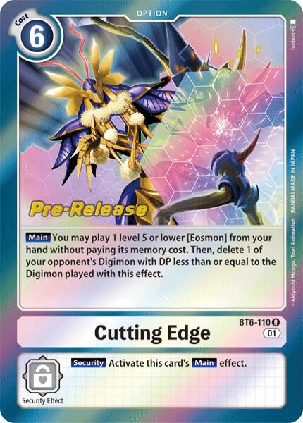 Cutting Edge - Double Diamond Pre-Release Cards (BT-06_PR)