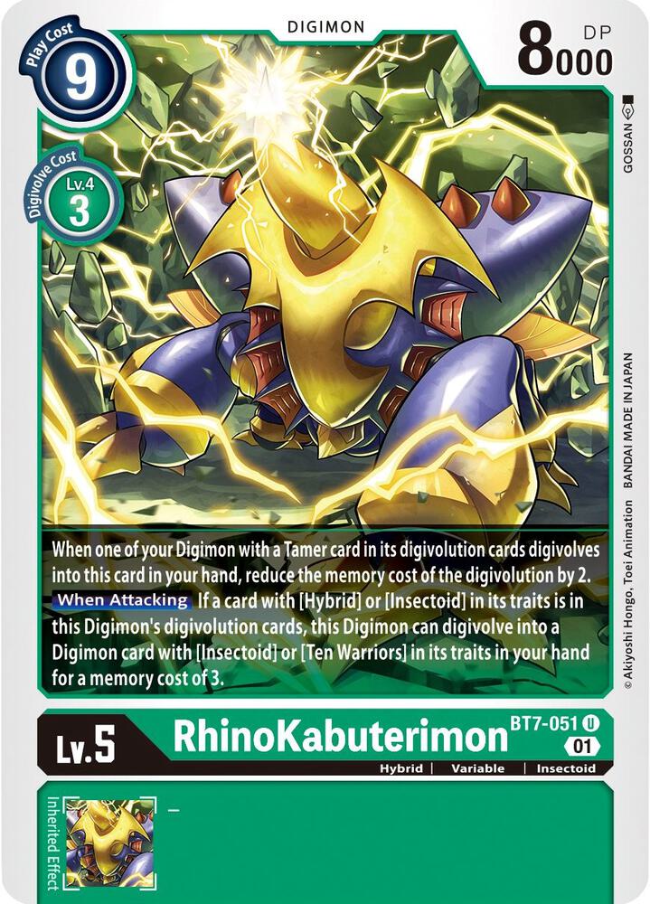 Rhinokabuterimon - Next Adventure (BT07)