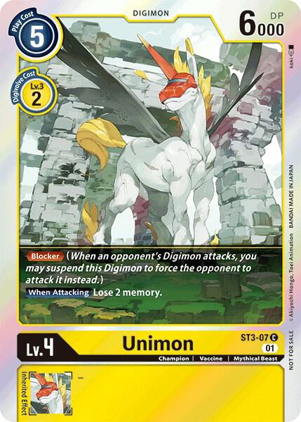 Unimon - ST3-07 (Official Tournament Pack Vol.4) - Starter Deck 03: Heaven's Yellow (ST-3)