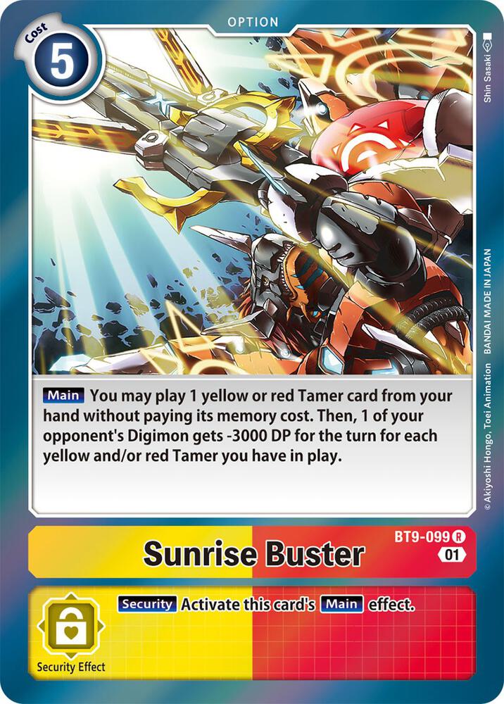 Sunrise Buster - X Record (BT-09)