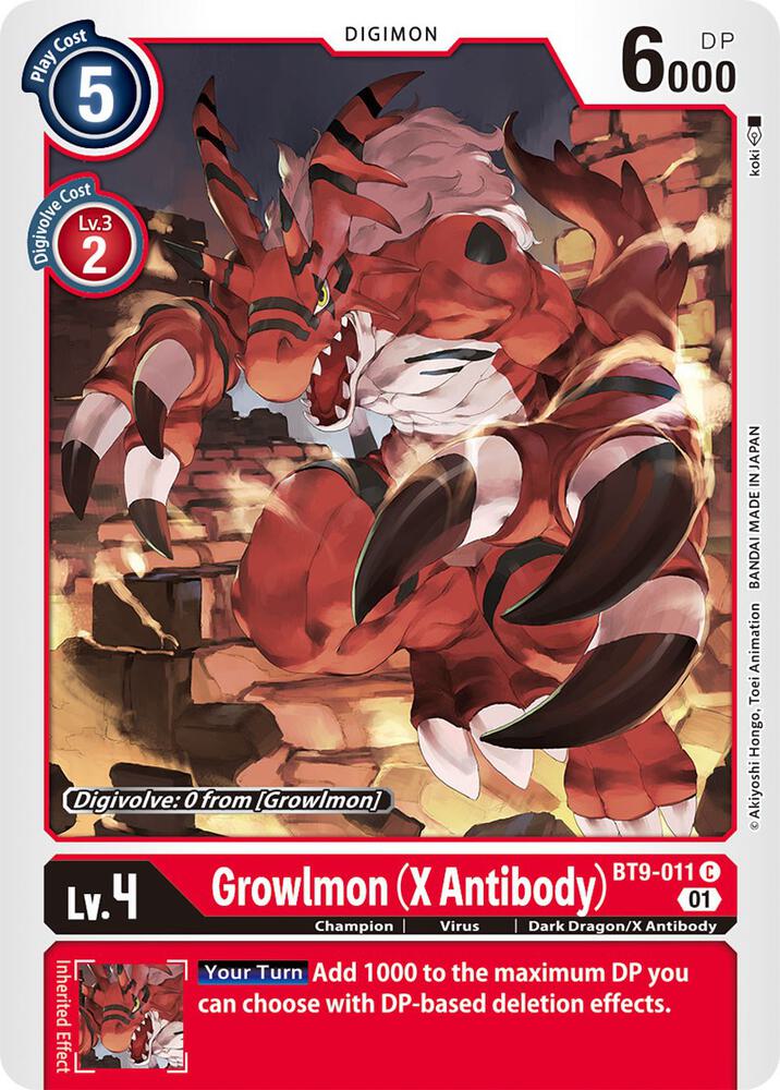 Growlmon (X Antibody) - X Record (BT-09)