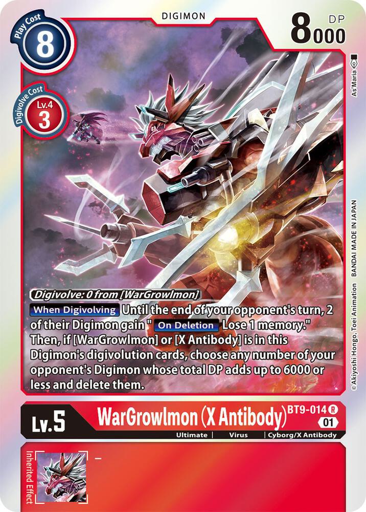 WarGrowlmon (X Antibody) - X Record (BT-09)