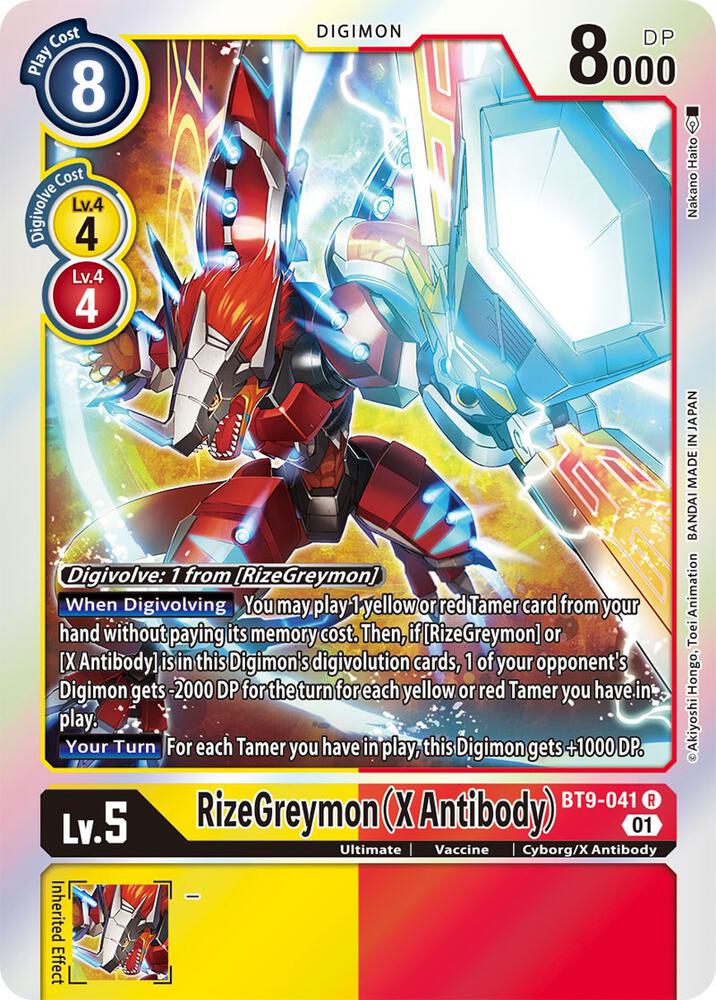 RizeGreymon (X Antibody) - X Record (BT-09)