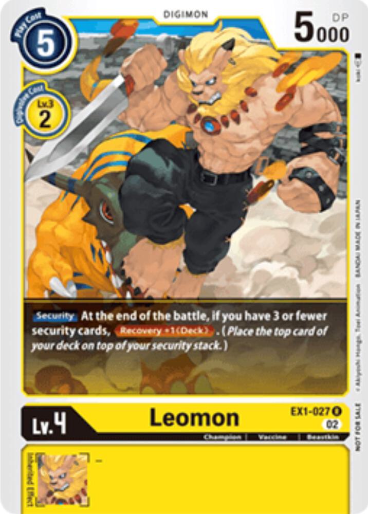 Leomon (X Record Pre-Release Tournament) - X Record Pre-Release Cards (BT-09_PR)