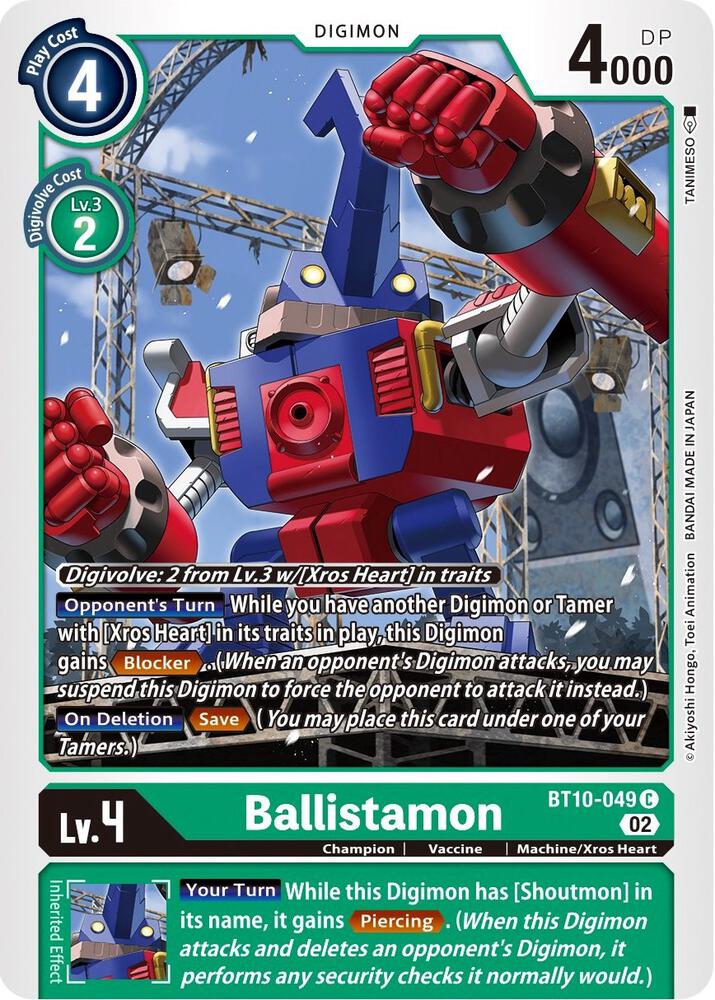 Ballistamon - Xros Encounter (BT-10)
