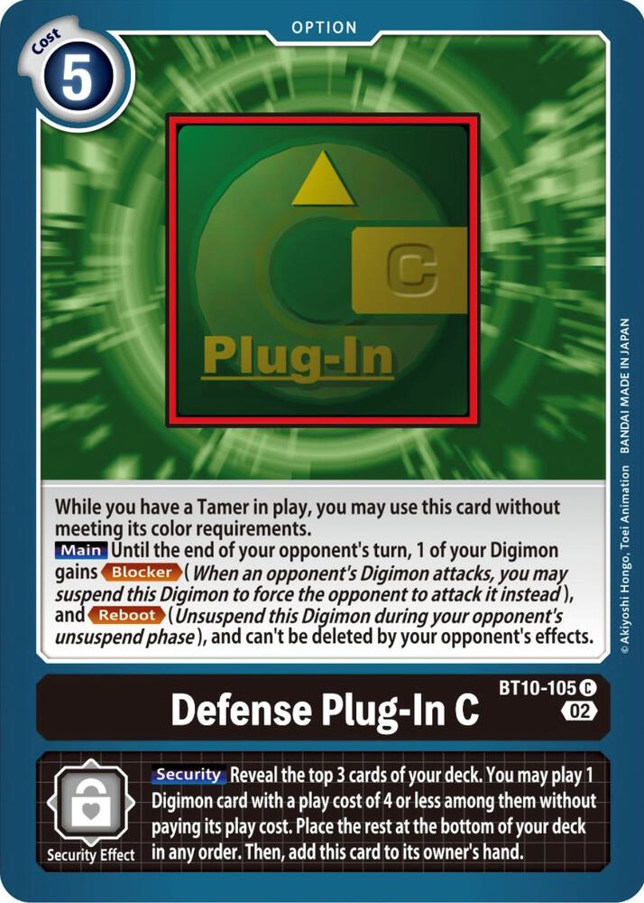 Defense Plug-In C - Xros Encounter (BT-10)