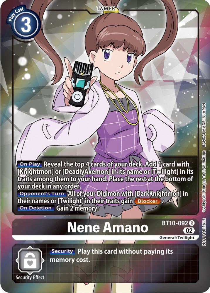 Nene Amano (Box Topper) - Xros Encounter (BT-10)