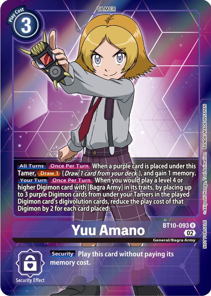 Yuu Amano (Box Topper) - Xros Encounter (BT-10)
