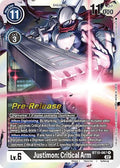 Justimon: Critical Arm - Xros Encounter Pre-Release Cards (BT-10_PR)