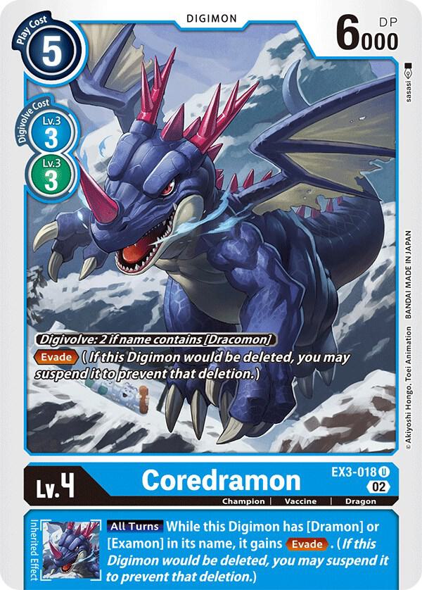 Coredramon - EX3-018 - Draconic Roar (EX-03)