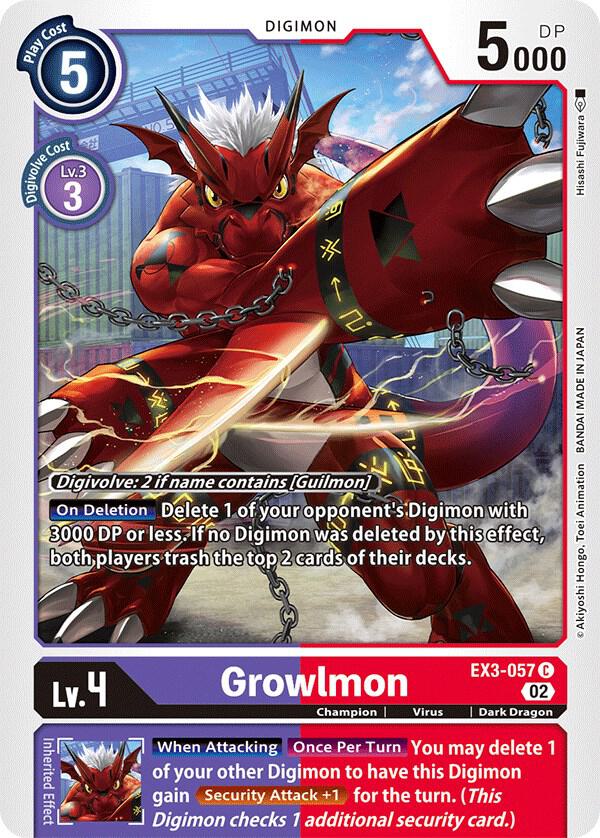 Growlmon - Draconic Roar (EX-03)