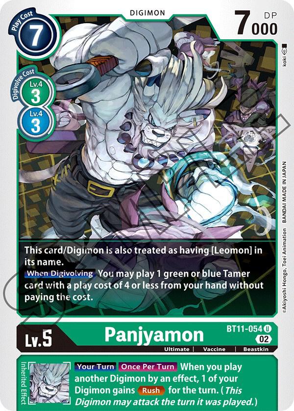 Panjyamon - Dimensional Phase (BT-11)
