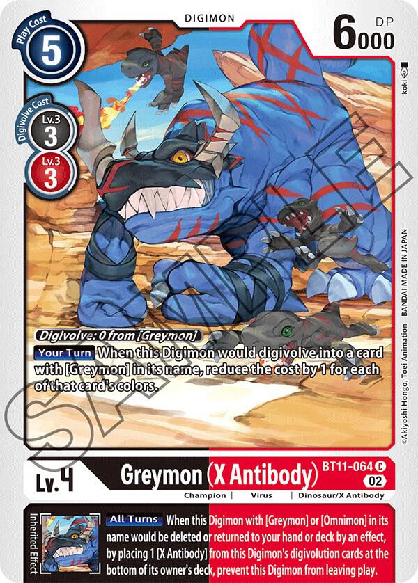 Greymon (X Antibody) - Dimensional Phase (BT-11)