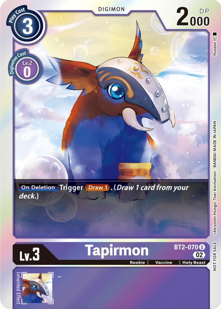 Tapirmon (Official Tournament Pack Vol.8) - Release Special Booster 1.0 (BT01-03A)