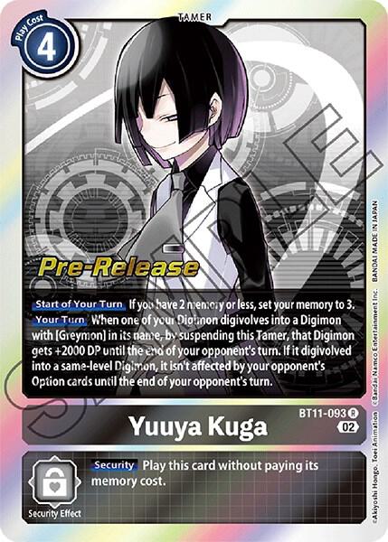 Yuuya Kuga - Dimensional Phase Pre-Release Cards (BT-11_PR)