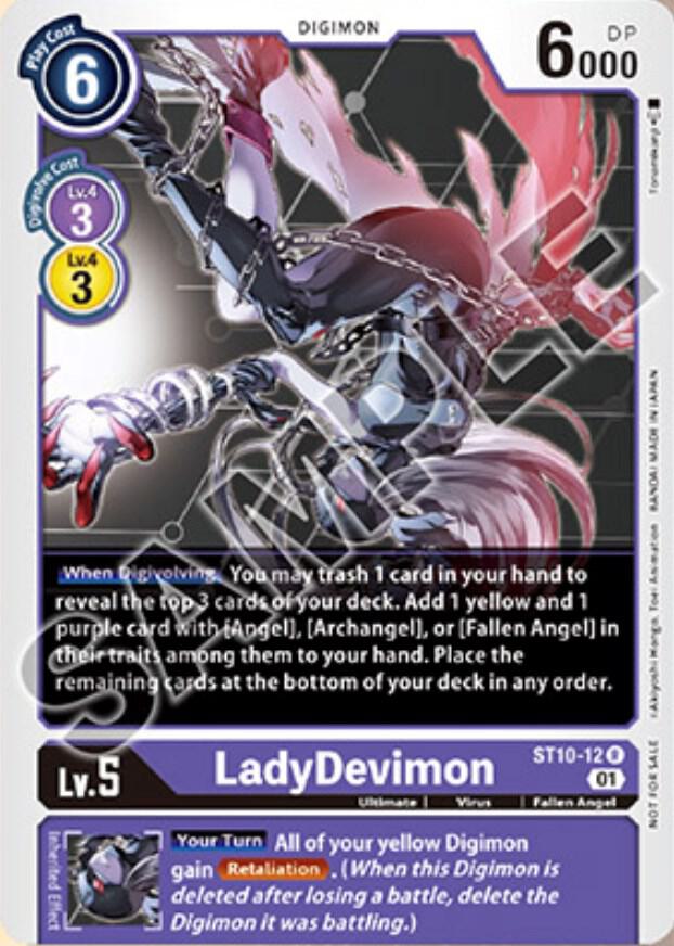 LadyDevimon (Tamer Goods Set Angewomon & LadyDevimon) - Starter Deck 10: Parallel World Tactician (ST-10)