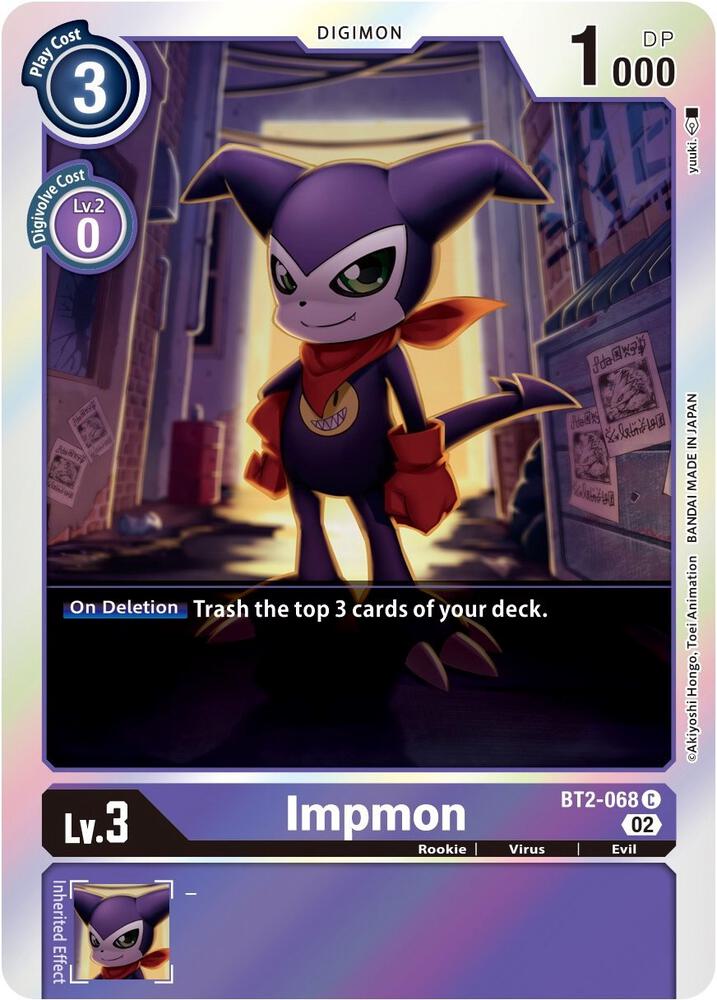Impmon - BT2-068 (Alternate Art) - Starter Deck 14: Beelzemon Advanced Deck Set (ST-14)