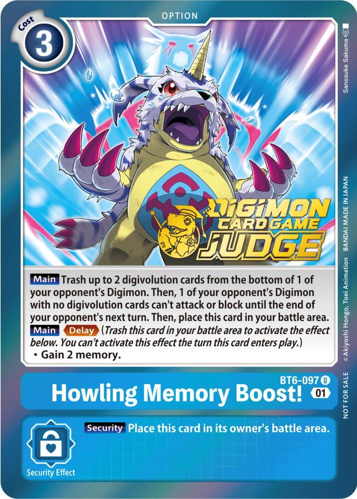 Howling Memory Boost! (Judge Pack 3) - Double Diamond (BT-06)