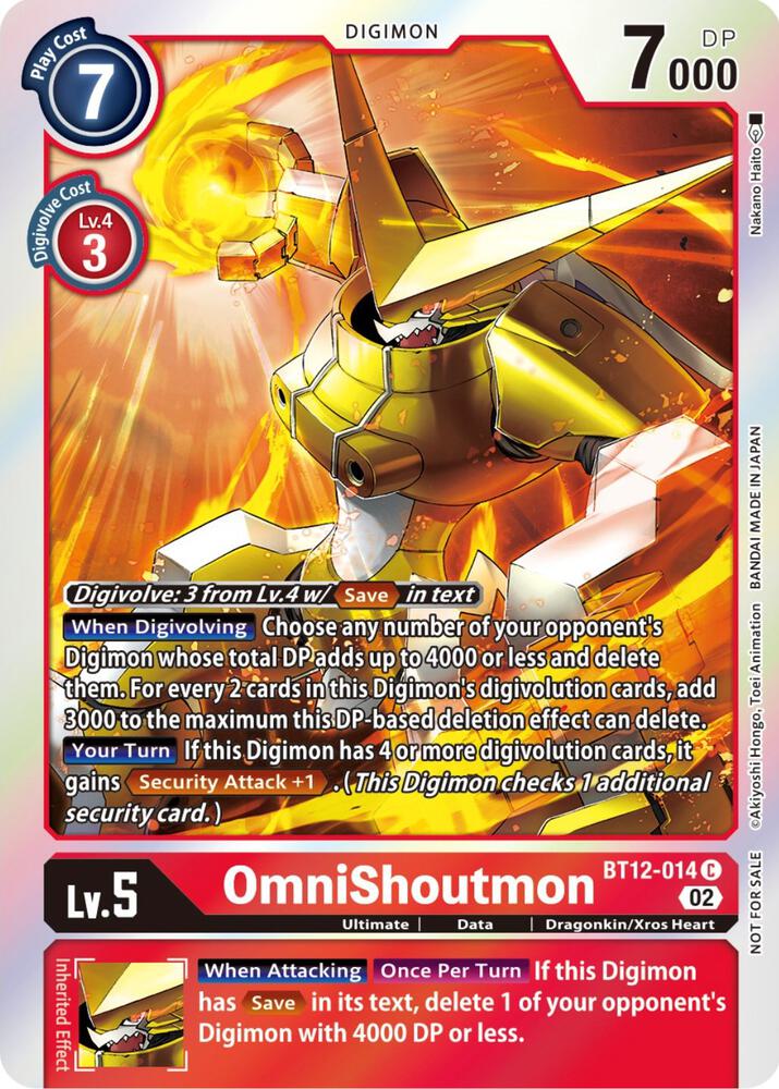OmniShoutmon (Box Topper) - Across Time (BT-12)