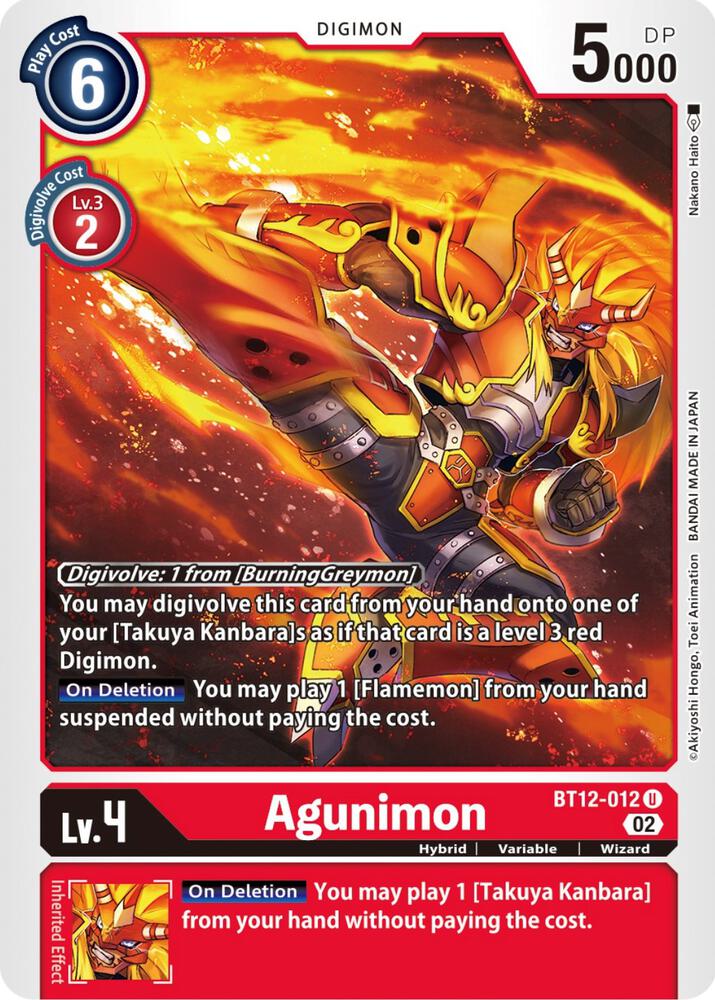 Agunimon - Across Time (BT-12)