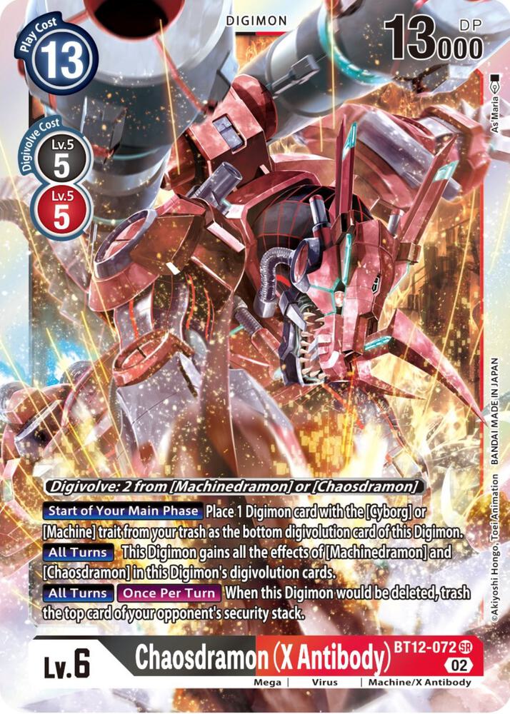 Chaosdramon (X Antibody) - Across Time (BT-12)
