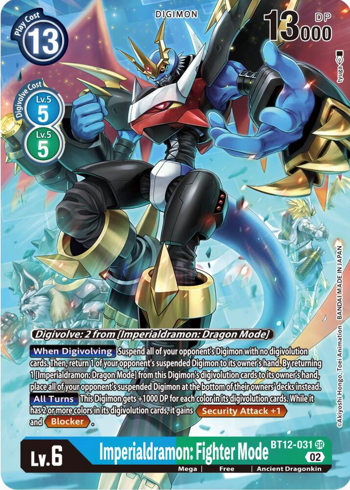 Imperialdramon: Fighter Mode (Alternate Art) - Across Time (BT-12)