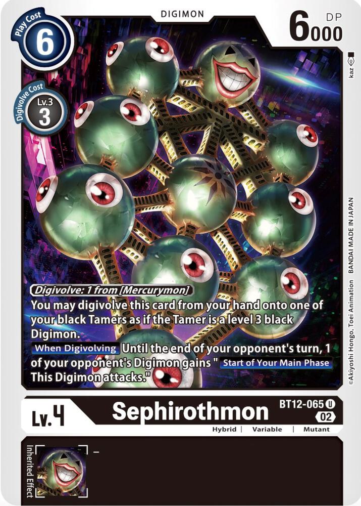 Sephirothmon - Across Time (BT-12)