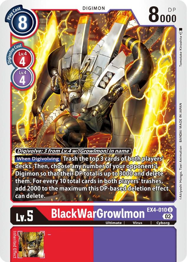 BlackWarGrowlmon - Alternative Being Booster (EX-04)